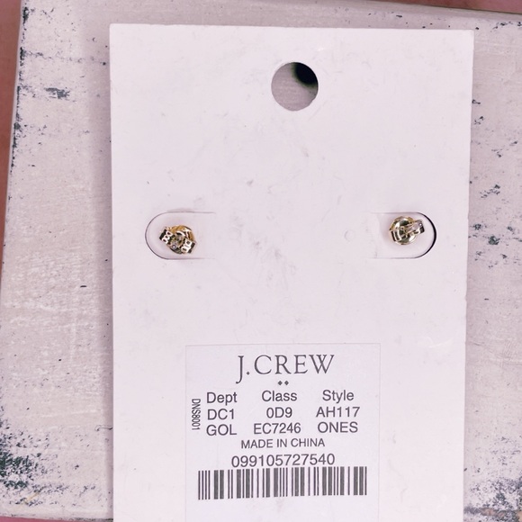 4197. J by J. Crew Goldtone Double Hoop Earrings - Picture 2 of 3